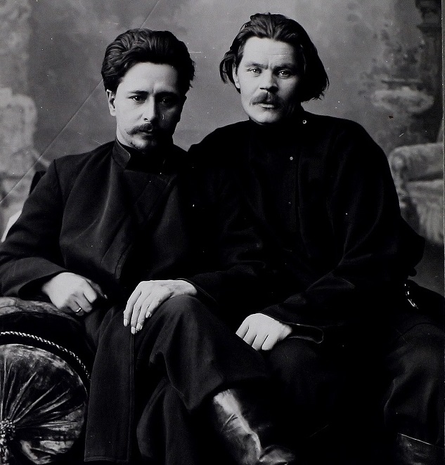 Леонид Андреев и Максим Горький в Нижнем Новгороде, 1902 год. Музей-квартира А. М. Горького